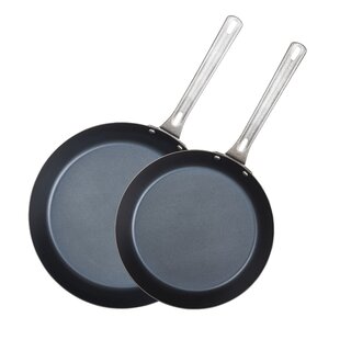Non Stick Black Frying Pan Carbon steel Coated For Gas Electric Inducti Hob 26cm 
