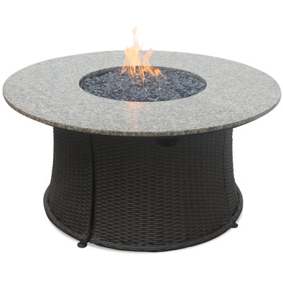 Endless Summer Stainless Steel Propane Fire Pit Table
