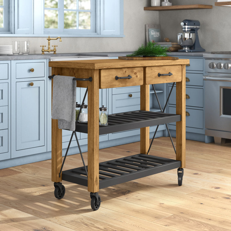 Birch Lane Fortney Kitchen Cart Reviews Wayfair