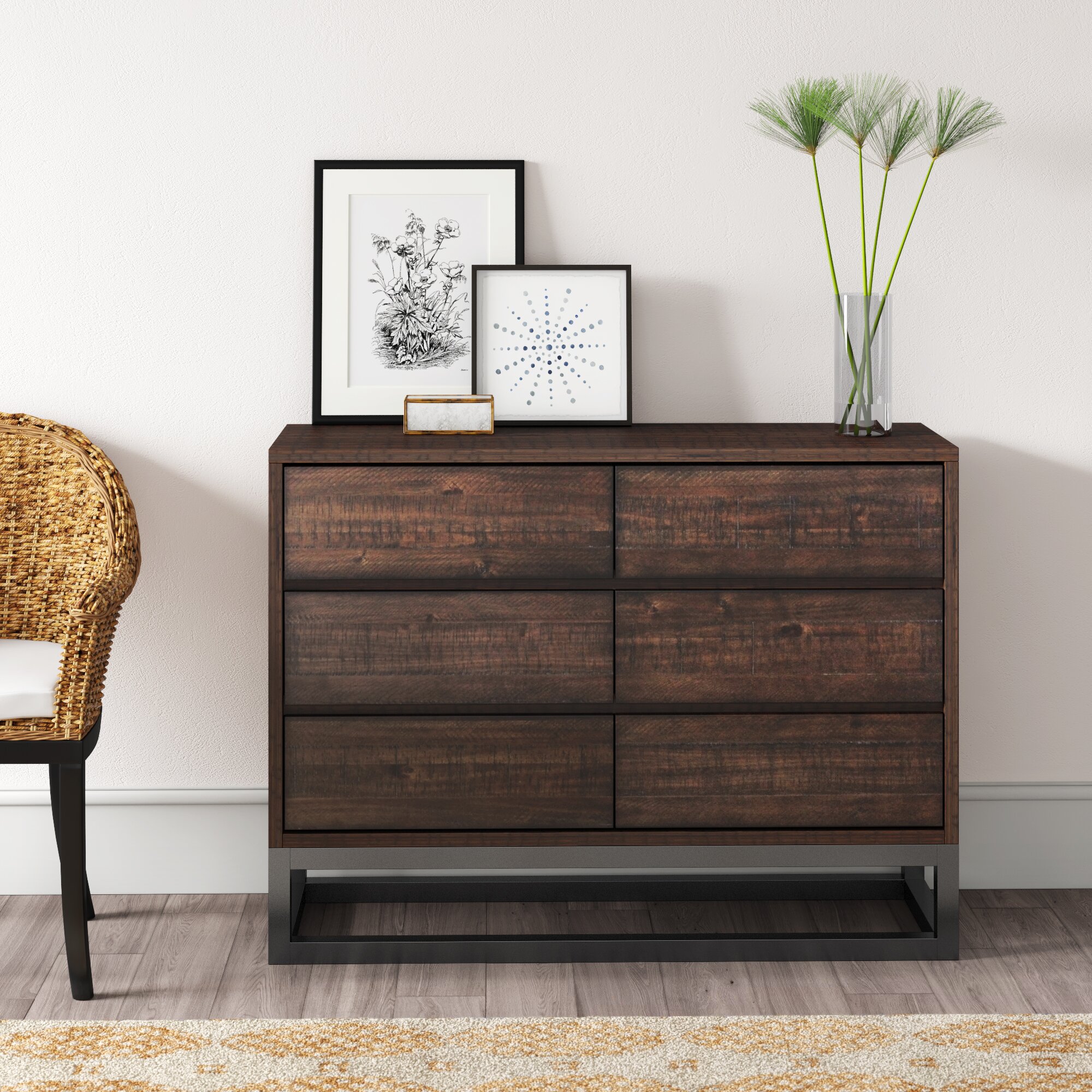 Lukas 6 Drawer Double Dresser