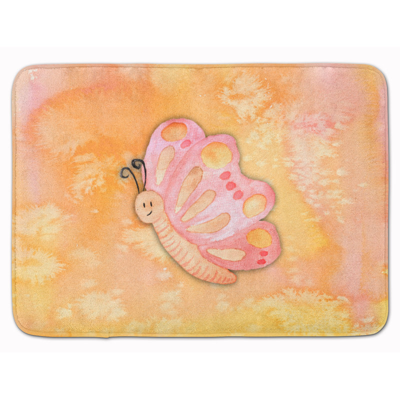 butterfly bath mat