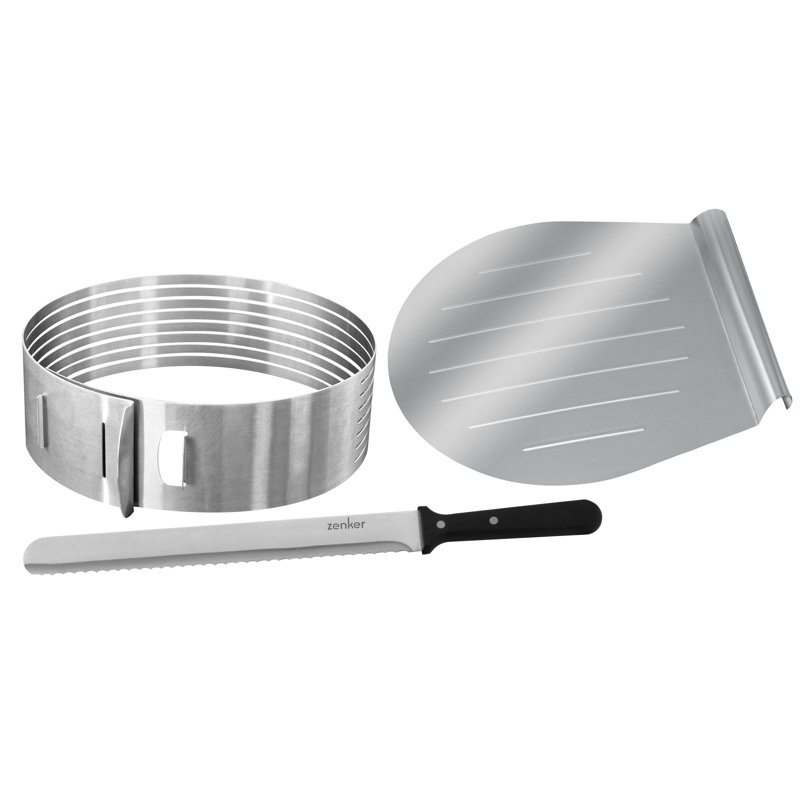 Frieling Zenker 3 Piece Layer Cake Slicing Kit Set Reviews Wayfair
