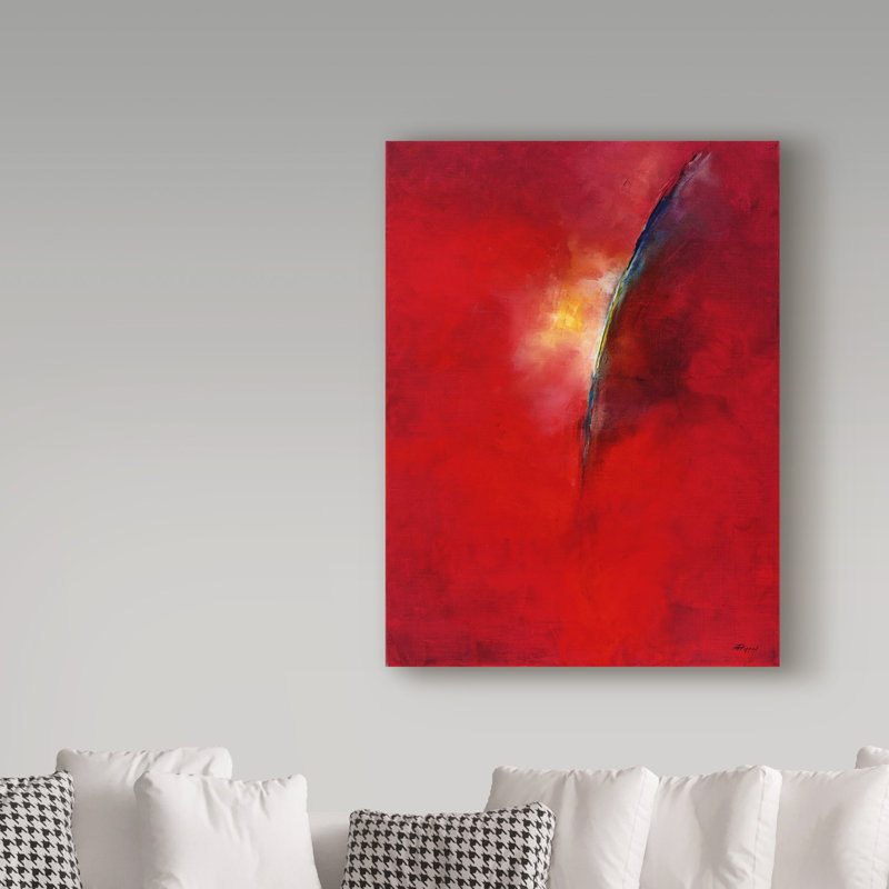 Trademark Art Everyones Gone To The Moon Acrylic Painting Print