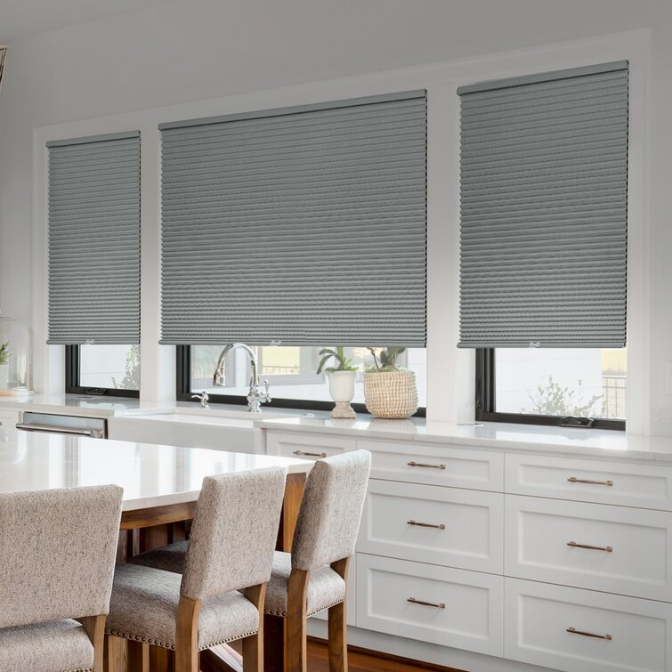 Symple Stuff Blackout Gray Cellular shade | Wayfair