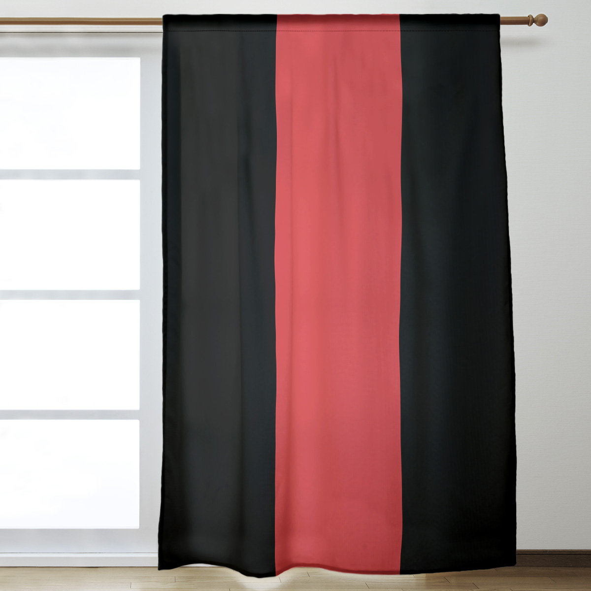 East Urban Home Maryland Window Striped Room Darkening Rod Pocket Single Curtain Panel Wayfair