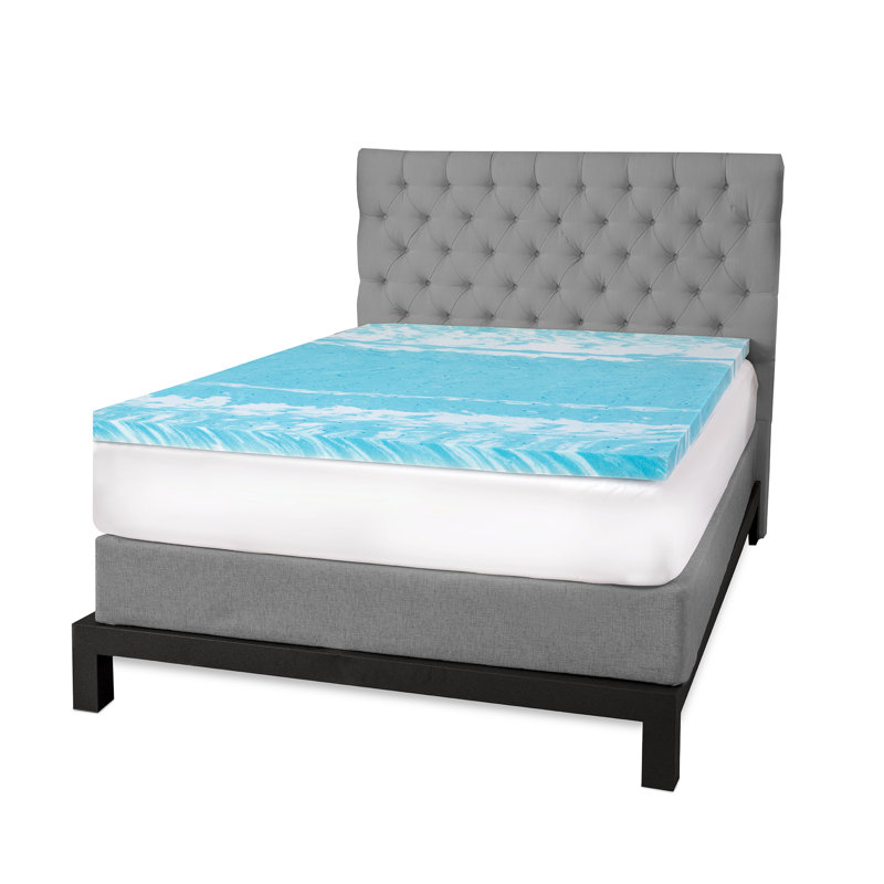 Biopedic 3 Gel Swirl Memory Foam Mattress Topper Reviews Wayfair