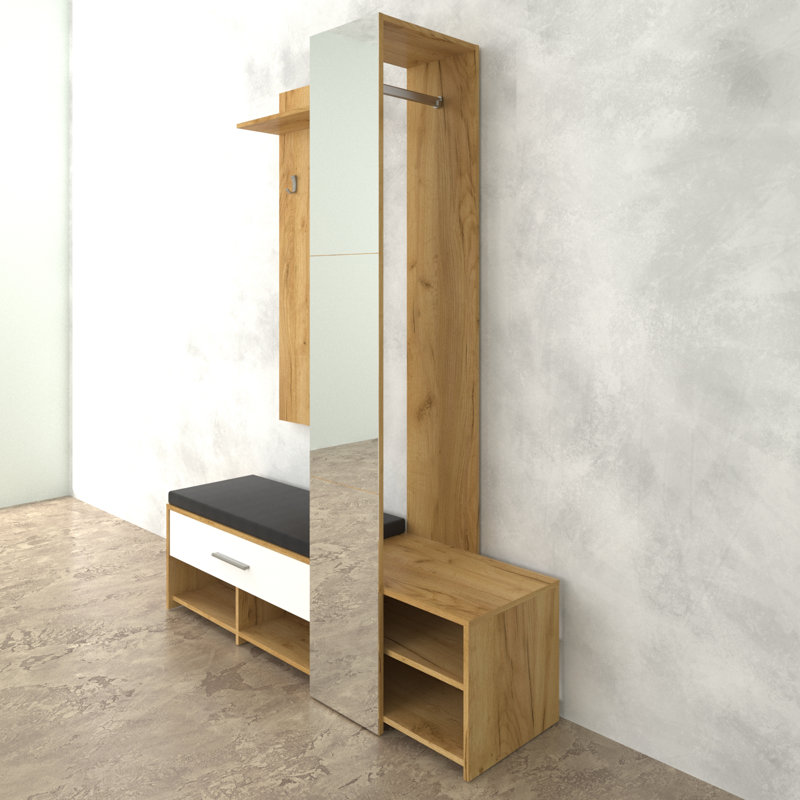 Ivy Bronx Oshaughnessy Hall Tree With Bench And Shoe Storage Wayfair