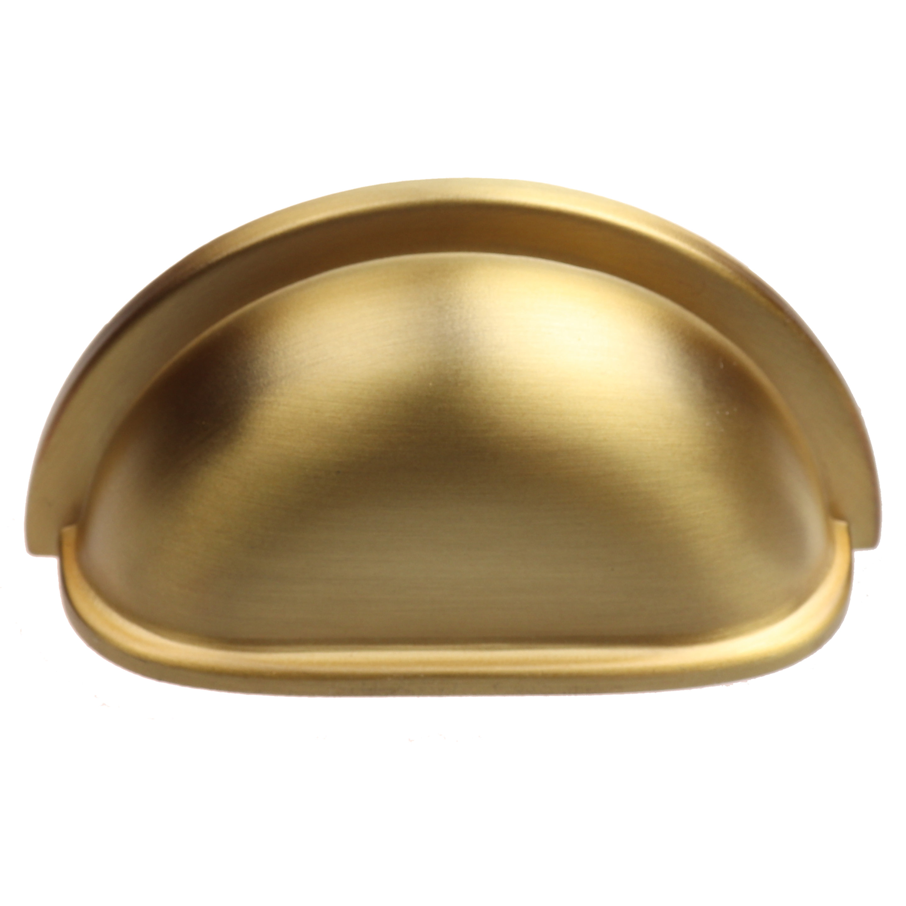 Brass finish Metal Drawer Pulls Handle Hardware w// Beige Ceramic Insert Kitchen