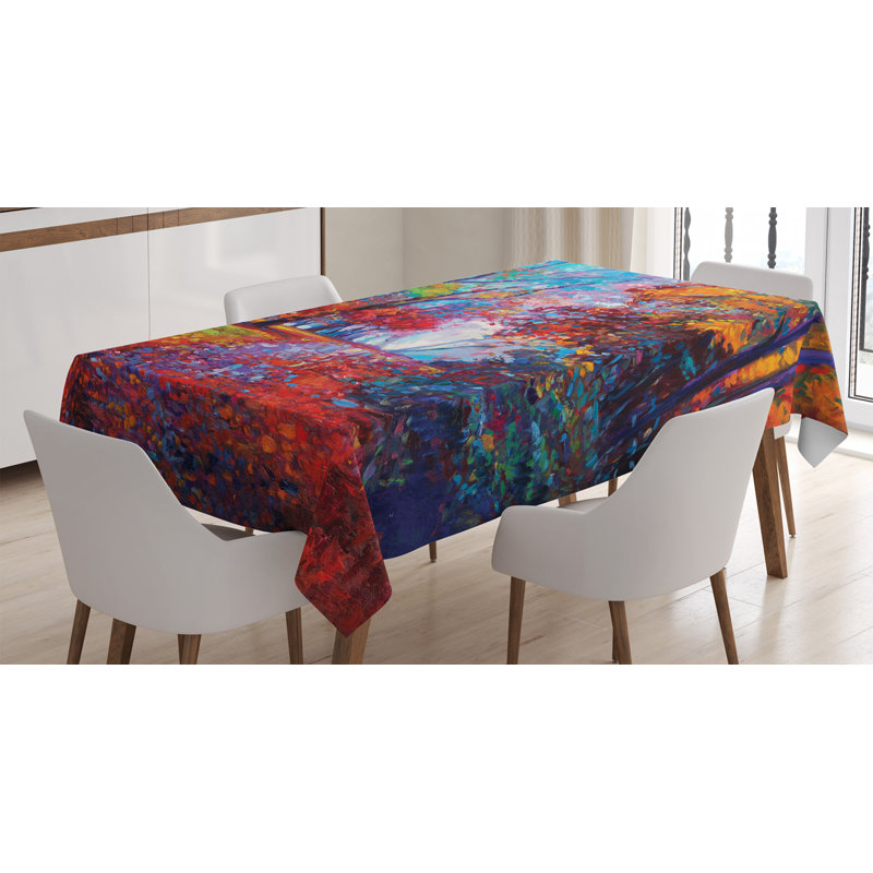 East Urban Home Ambesonne Country Tablecloth Colorful Fairy Paint