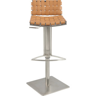 Go to store & view more images Chintaly Imports Adjustable Height Swivel Bar Stool