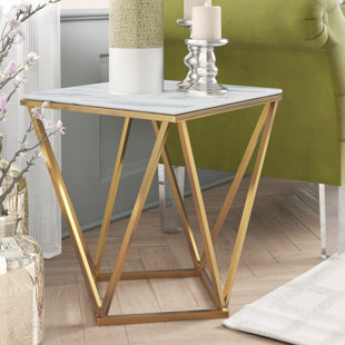 Robeson Marble End Table by Willa Arlo Interiors