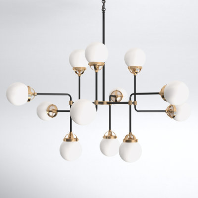 Newport 12 - Light Sputnik Modern Linear Chandelier