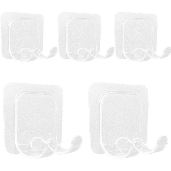 mDesign Over the Door Organizer Hooks for Coats Robes Clear Hats Double Hook Set of 3 Towels 