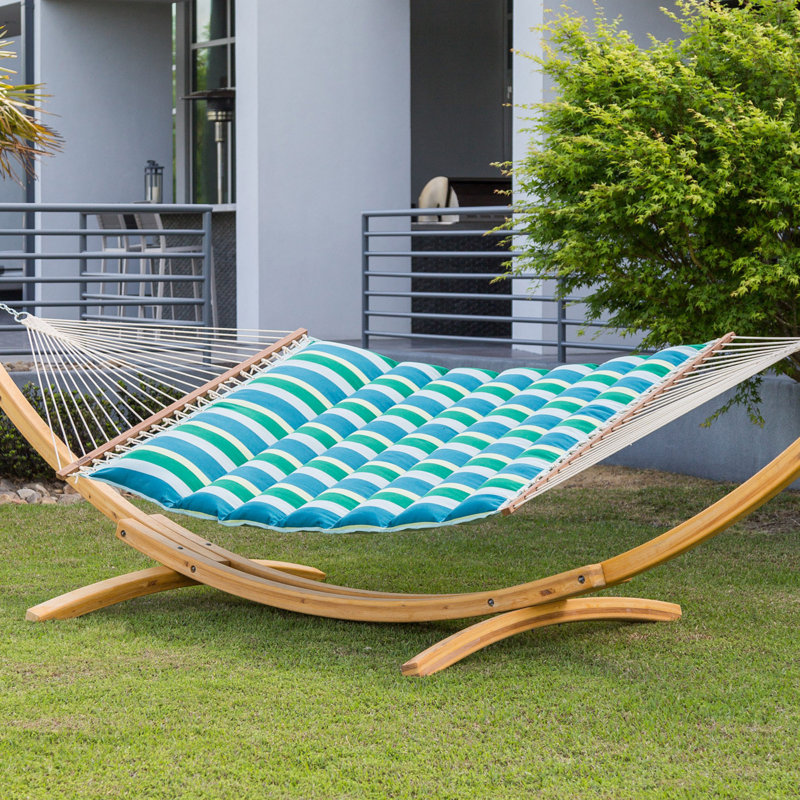 Freeport Park Gloria Pillowtop Sunbrella Spreader Bar Hammock