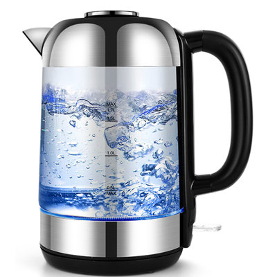 Gevi 1.7 qt. Glass Electric Tea Kettle GEVI
