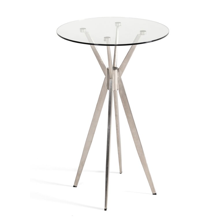 serita bar height pedestal dining table