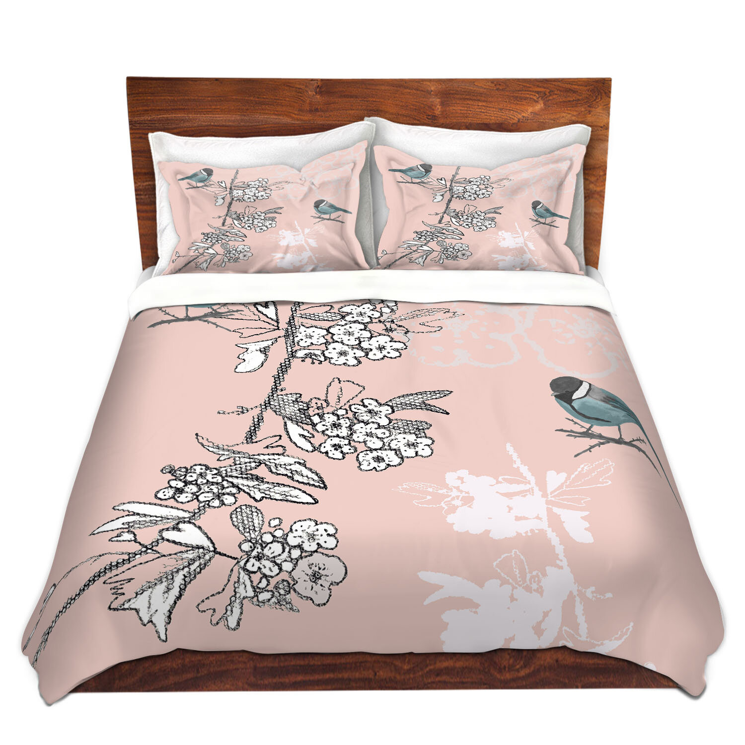 East Urban Home Tit Bird Duvet Cover Set Wayfair