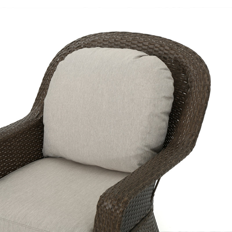 Laurel Foundry Modern Farmhouse Fredrick Modern Outdoor Wicker Swivel Club Patio Chair With Cushions Reviews Wayfair Ca