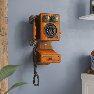 Decorative Telephones You Ll Love Wayfair Country Kitchen Wall Phone