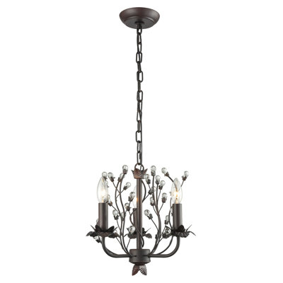 Isra 3-Light Candle Style Chandelier Lark Manor