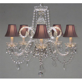 Go to store & view more images Meredith 6-Light Shaded Chandelier by House of Hampton