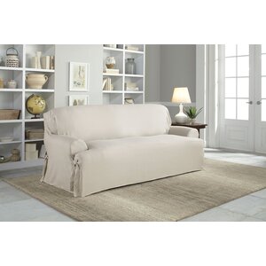 Cotton Duck T-Cushion Sofa Slipcover