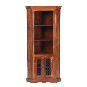 Eckvitrine Heritage aus Massivholz von Prestington