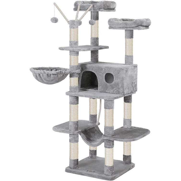 large grey cat tree