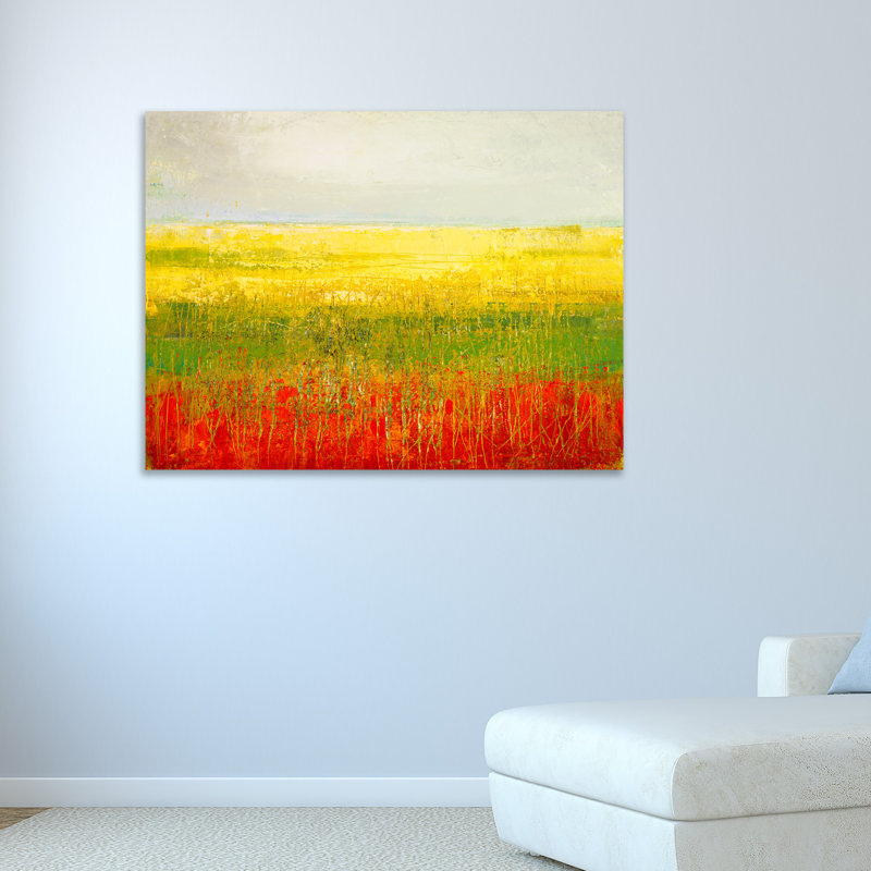 Winston Porter A Field Of Marigolds Acrylic Painting Print On