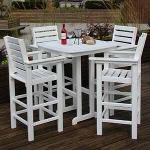 Captain 5 Piece Bar Height Dining Set