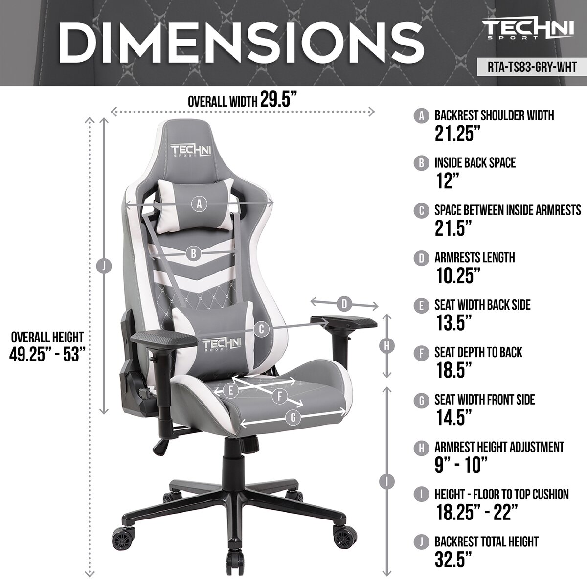 Techni Sport Ergonomic High Back Gaming Chair & Reviews | Wayfair