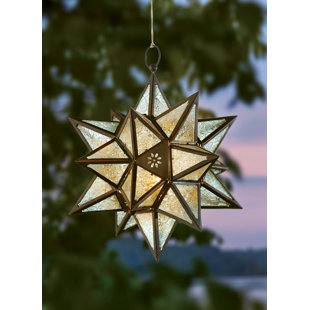 Best Exotic Star Iron/Glass Lantern By Mistana Outdoor Lighting Exotic Star Iron/Glass Lantern By Mistana Outdoor Lighting