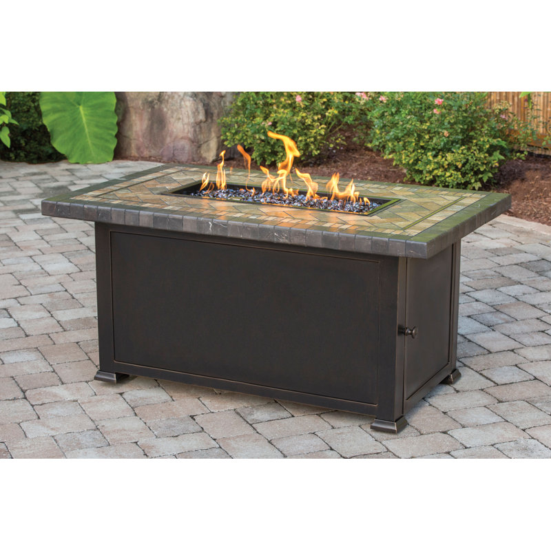 Agio Florence Aluminum Propane Fire Pit Table