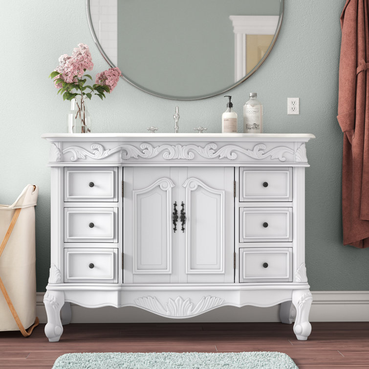 Astoria Grand Ensemble De Meuble Lavabo De Salle De Bain Simple 48 Po Shulman Et Commentaires Wayfair Ca