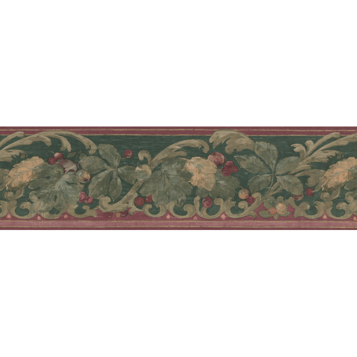 York Wallcoverings Retro Design 15 L X 7 W Vintage Cherry On