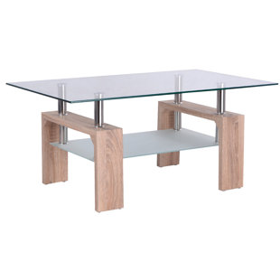 Go to store & view more images Orren Ellis Machado Glass Coffee Table