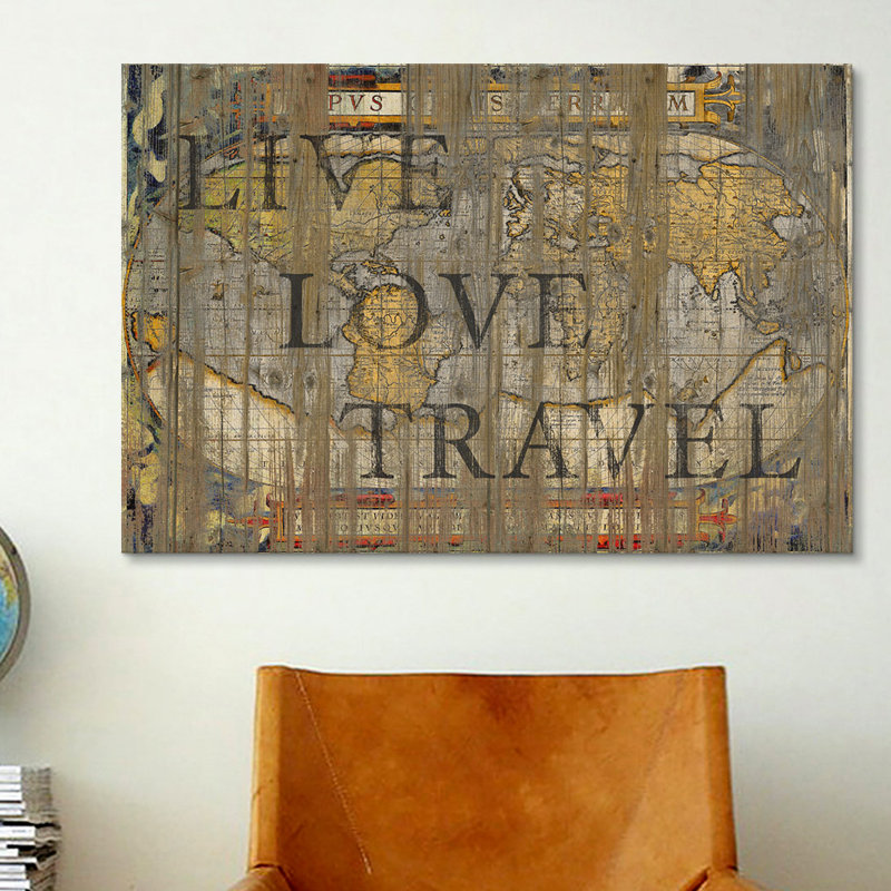 East Urban Home Live Love Travel By Go Trigall Graphic Art Live Love Travel By Go Trigall Graphic Art Print
