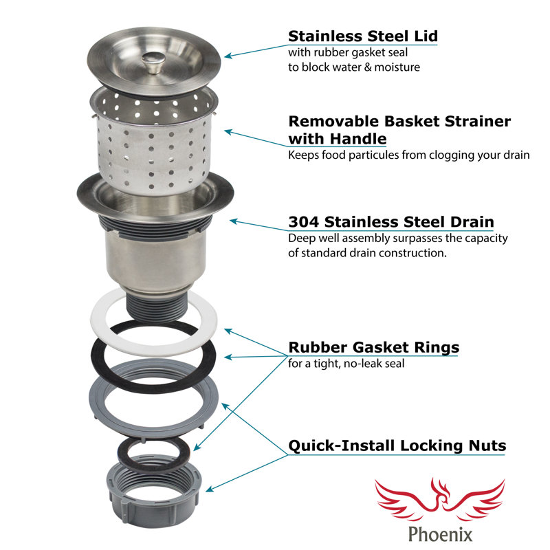 Phoenix Foster Series Stainless Steel 29 25 L X 18 5 W Double