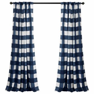 Details about   ONE 1 Twill Light Blocking Curtain Panel Pillowfort 96"X42" Navy White NWT 