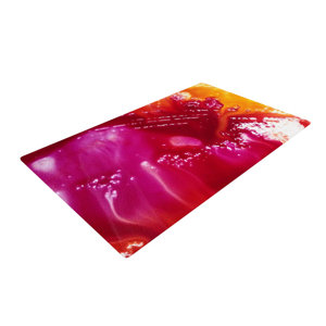 Malia Shields The Color River Red/Pink Area Rug