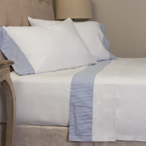 Amity Home Striped 280 100 Cotton Sheet Set Wayfair
