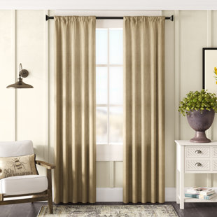 Blue Burlap Curtains Wayfair