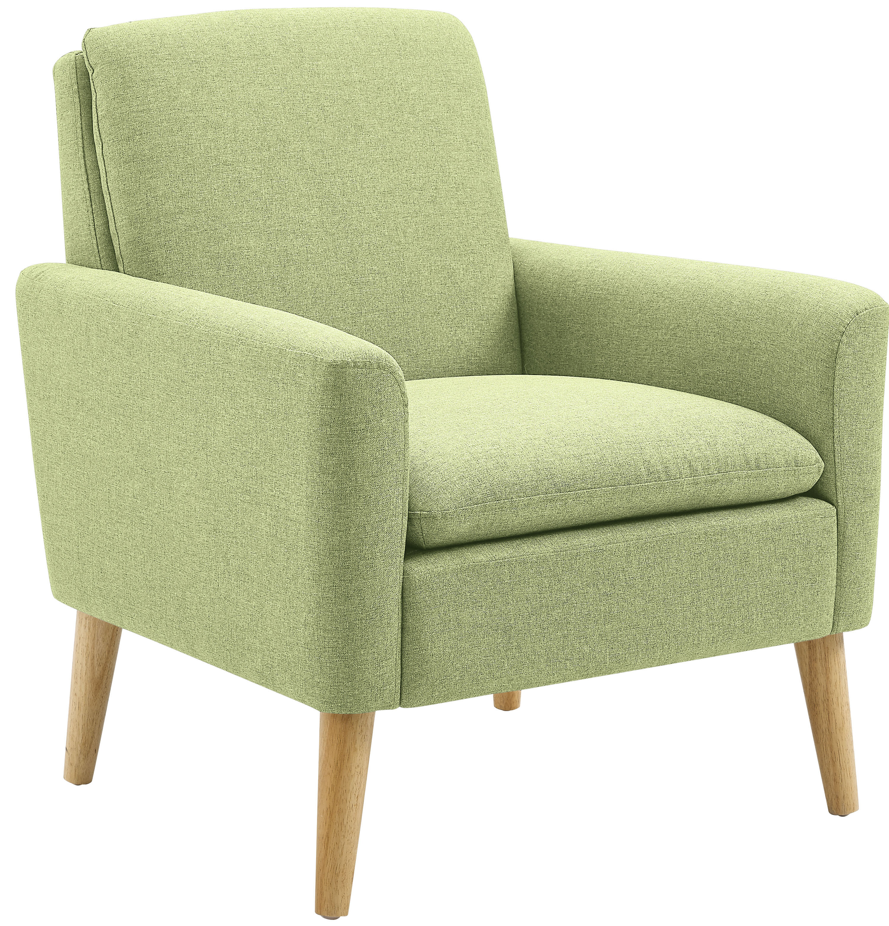 small green armchair