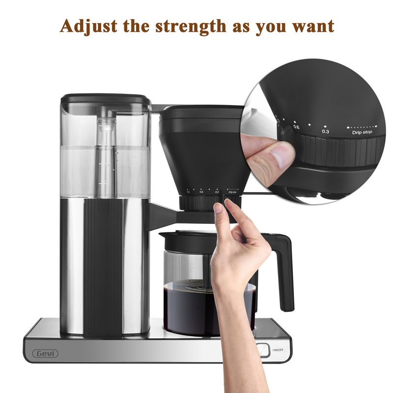 Gevi 10Cup Drip Coffee Maker Easy Use Coffee Brewer & Reviews