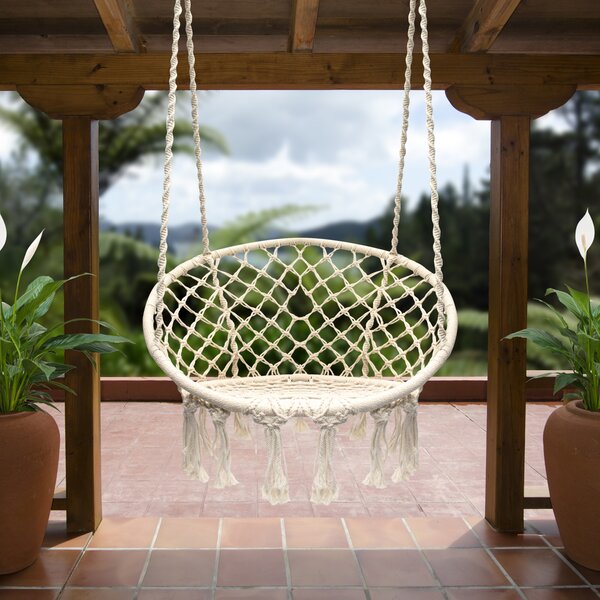 hanging rope chair swing