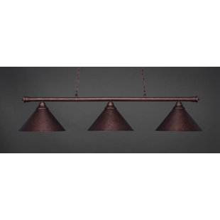 Go to store & view more images Red Barrel Studio Mendez 3-Light Cone Metal Shade Billiard Pendant