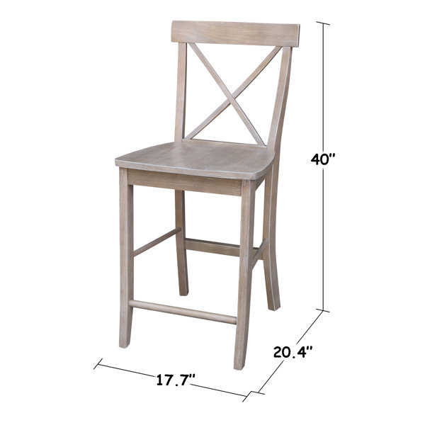 Three Posts Odis Solid Wood Bar Counter Stool Reviews Wayfair
