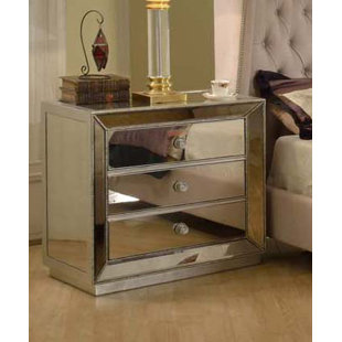 Go to store & view more images Prince 3 Drawer Nightstand by Everly Quinn