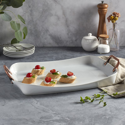 White Serveware Tray