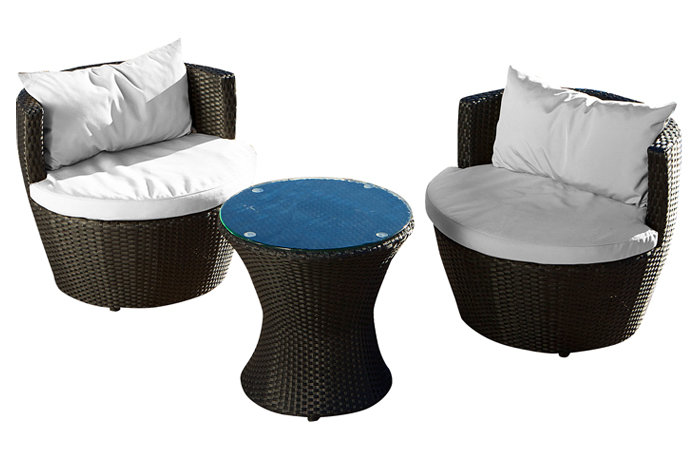 Mercury Row Collingswood 3 Piece Seating Group With Cushions Reviews Wayfair